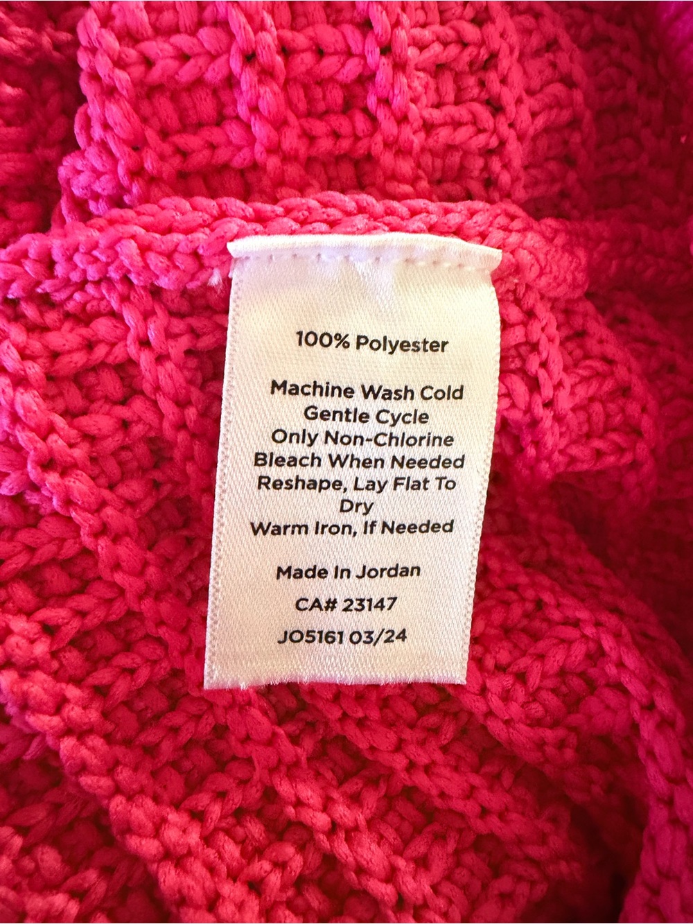 NWT TALBOTS  Ribbed V-Neck Cardigan Sweater in Hot Pink - Picture 8 of 8
